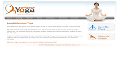 Desktop Screenshot of millenniumyoga.com